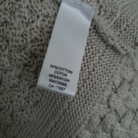 BANANA REPUBLIC silver grey basket weave knit cardigan - Picture 6 of 7